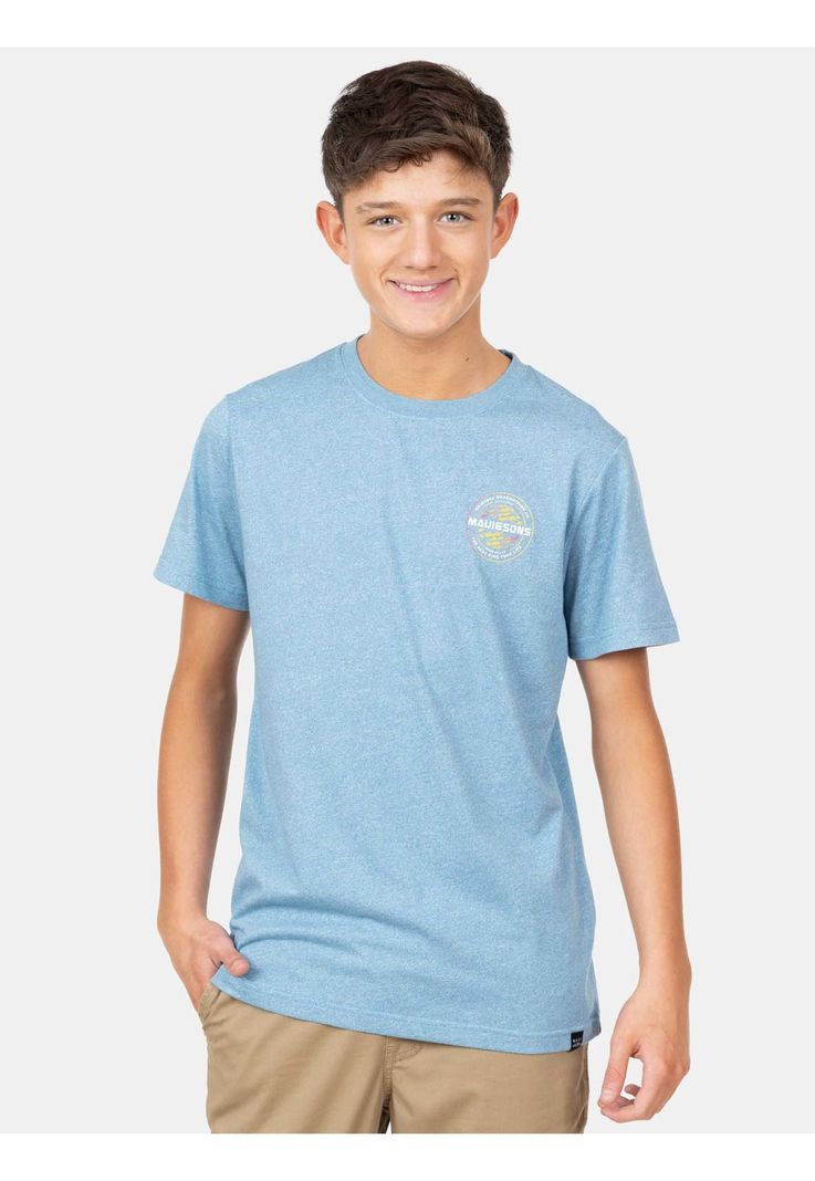 Polera MC The Real Ride Celeste Infantil Maui And Sons-0