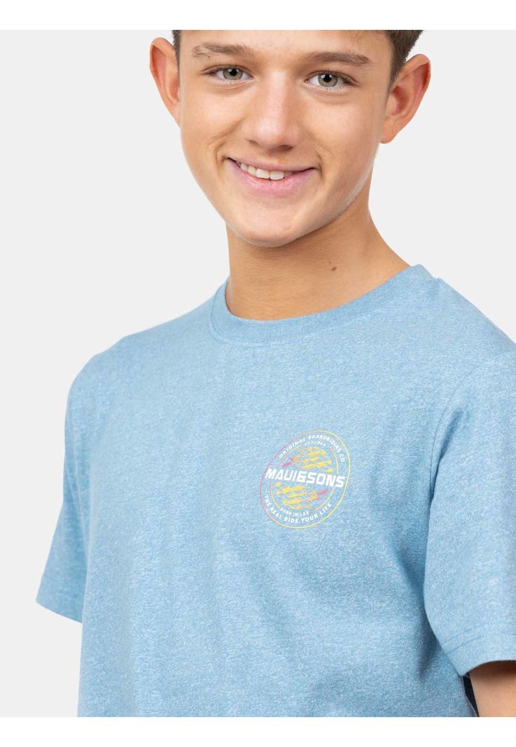 Polera MC The Real Ride Celeste Infantil Maui And Sons-2