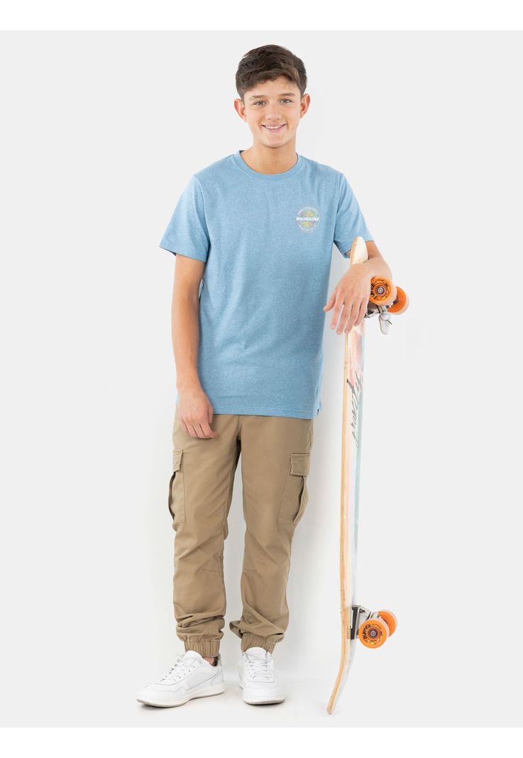 Polera MC The Real Ride Celeste Infantil Maui And Sons-3