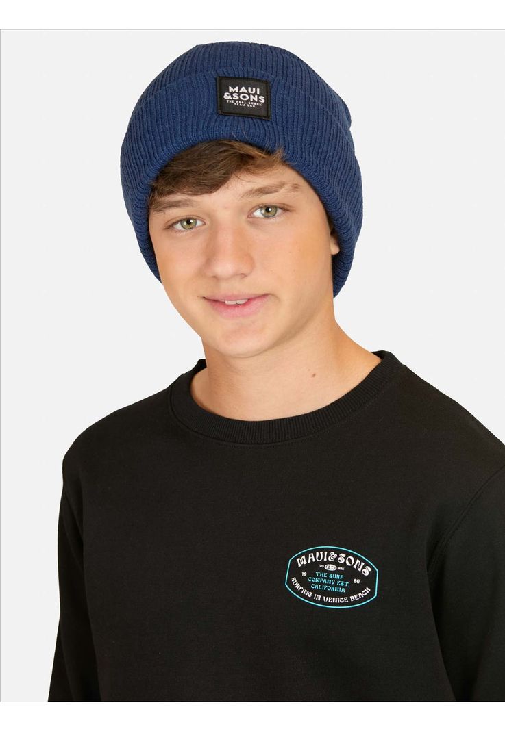 Poleron CR Flow Negro Infantil Maui And Sons-2