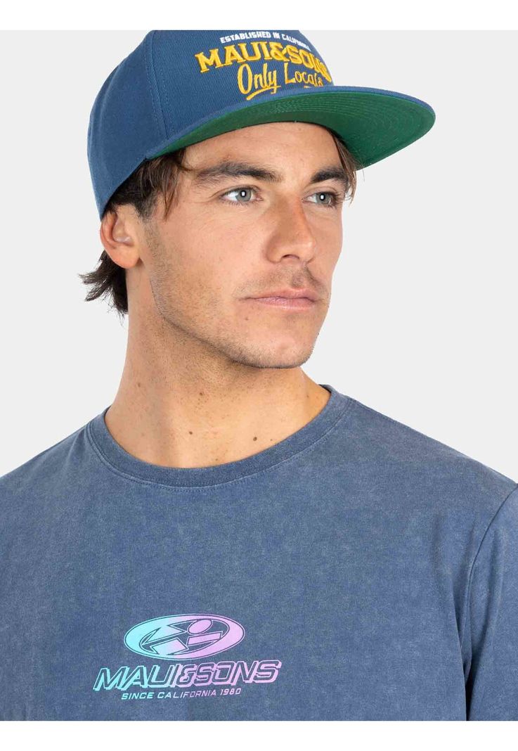 Polera MC Throwback Tide Azul Hombre Maui And Sons-2
