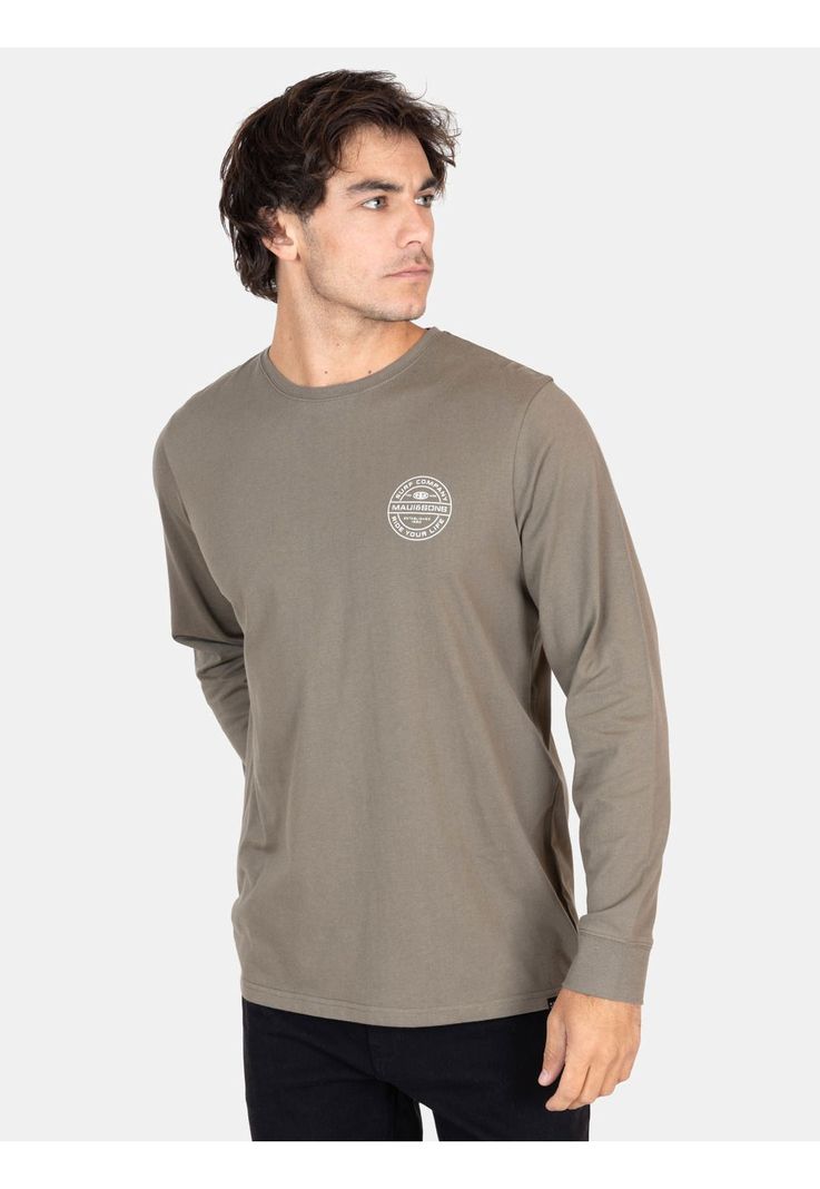 Polera ML Mystic Verde Hombre Maui And Sons-0
