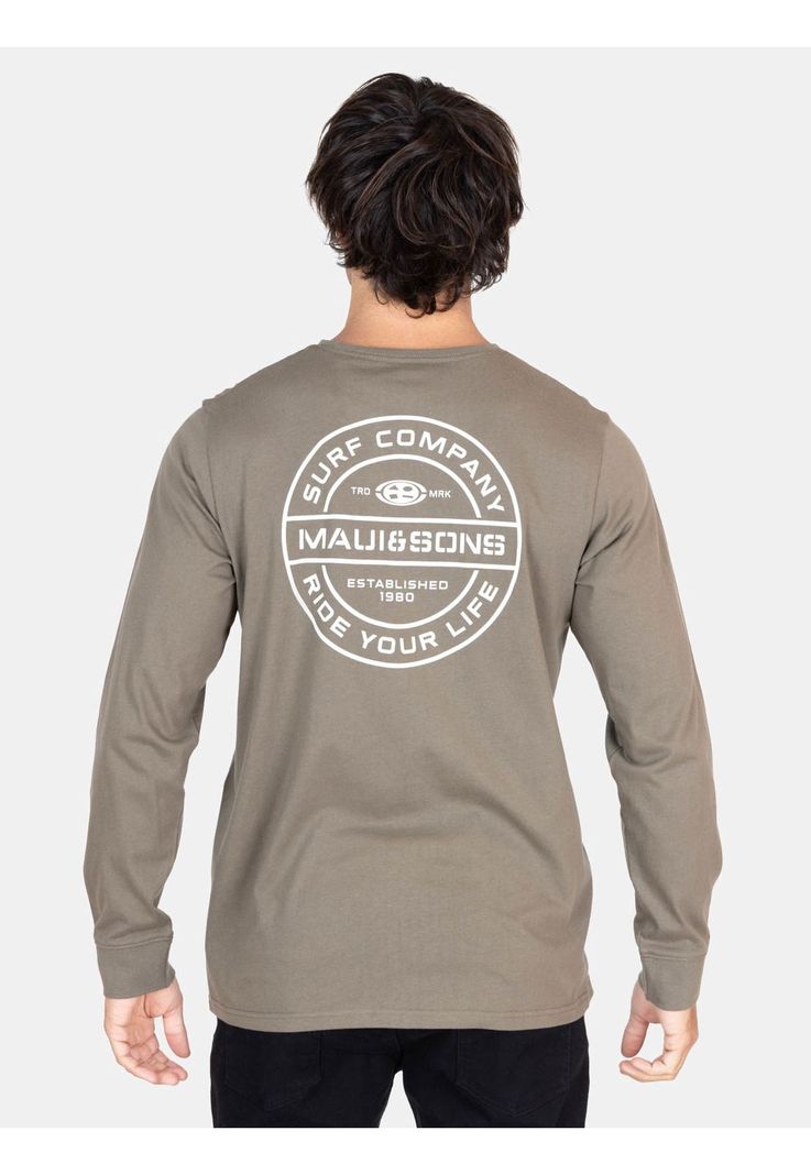 Polera ML Mystic Verde Hombre Maui And Sons-1