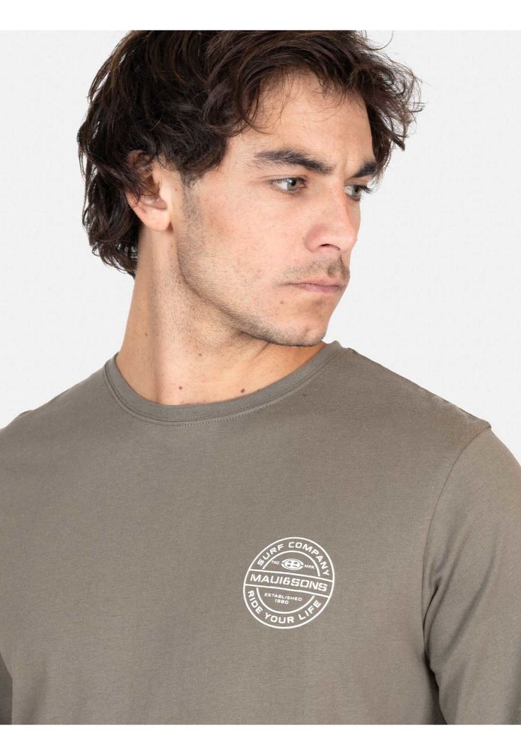 Polera ML Mystic Verde Hombre Maui And Sons-2