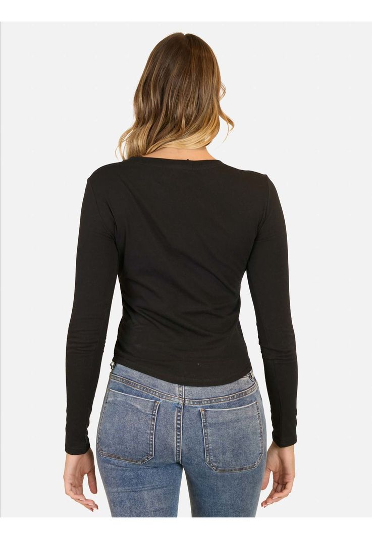 Polera ML Racer Negro Mujer Maui And Sons-1