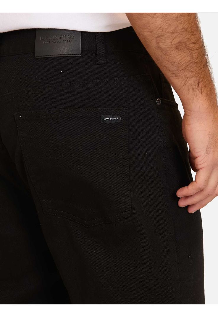 Pantalon Clasico Waikiki Negro Hombre Maui And Sons-3