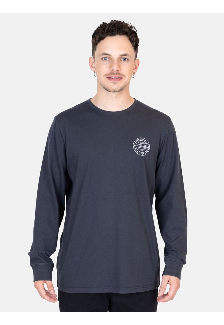 Polera ML Mystic Gris Hombre Maui And Sons-0