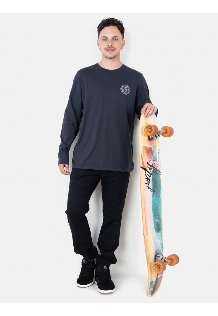 Polera ML Mystic Gris Hombre Maui And Sons-3