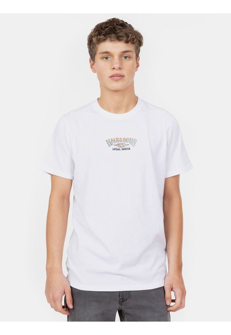 Polera MC Retro Rider Blanco Infantil Maui And Sons-0