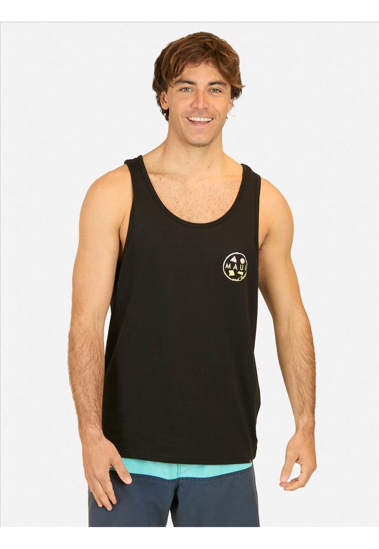 Polera SM Vintage Gradient Negro Hombre Maui And Sons-0