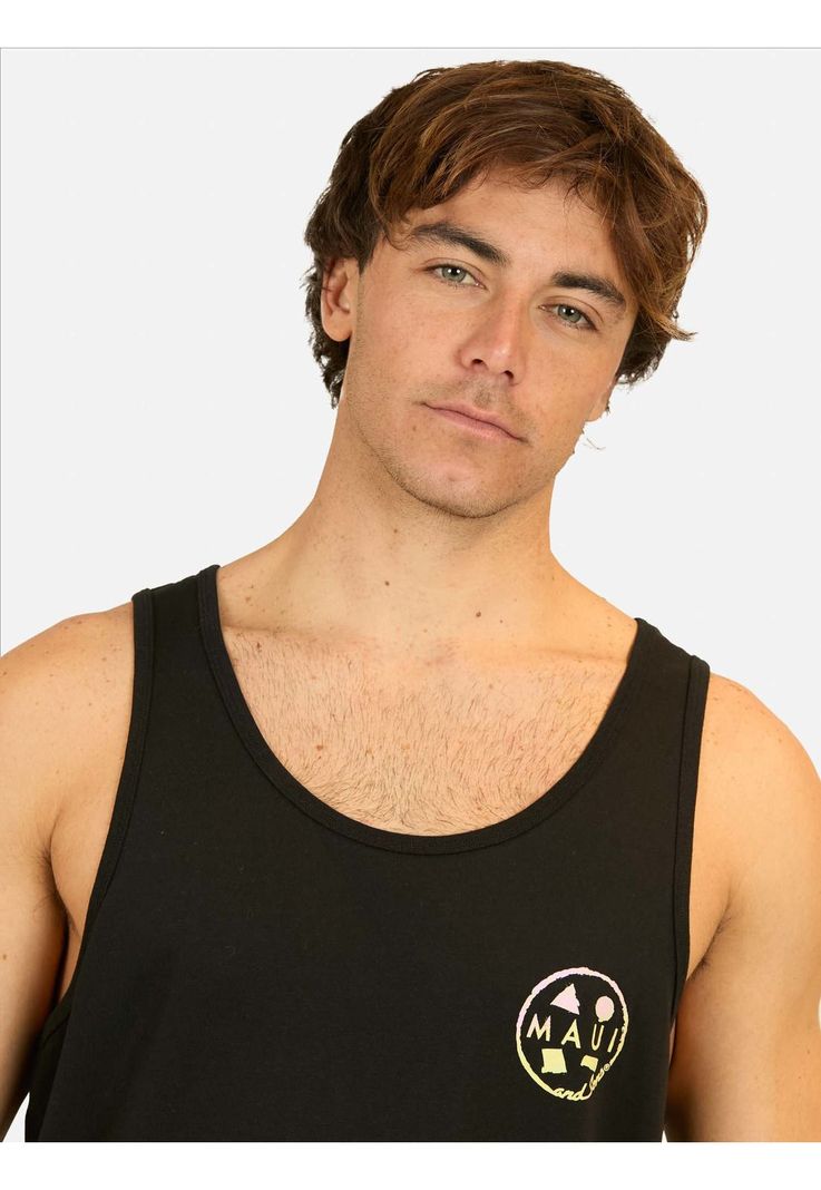Polera SM Vintage Gradient Negro Hombre Maui And Sons-3