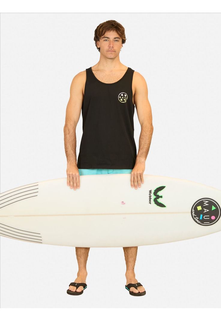 Polera SM Vintage Gradient Negro Hombre Maui And Sons-2