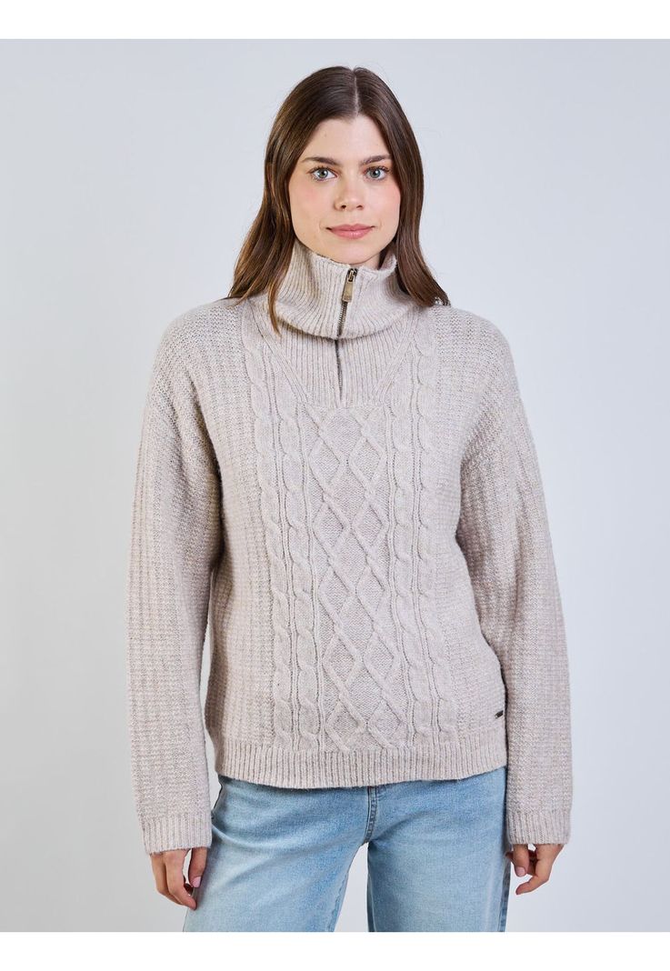Sweater Lía Beige Mujer Maui And Sons