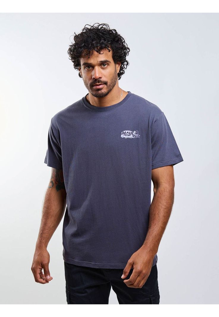 Polera MC Aroha Gris Hombre Maui And Sons S