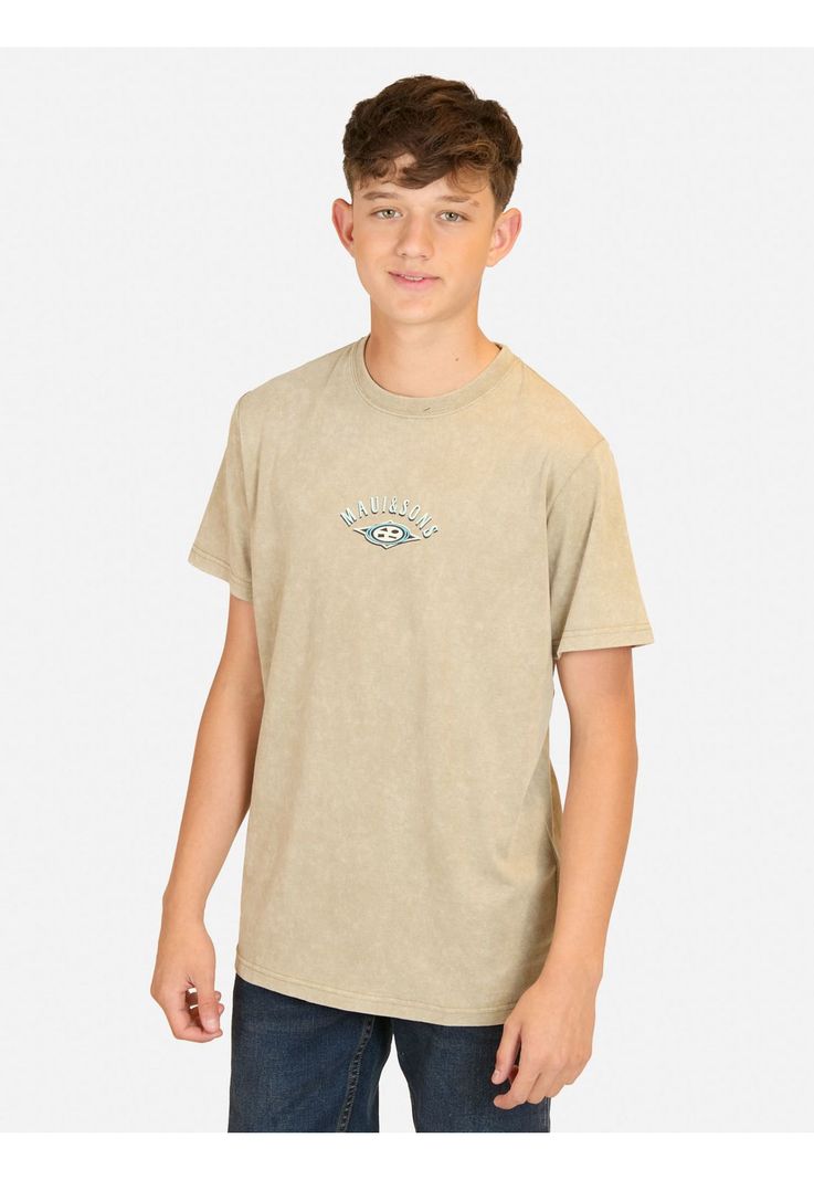 Polera MC Coastal Café infantil Maui And Sons-0