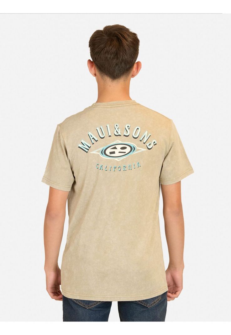 Polera MC Coastal Café infantil Maui And Sons-1