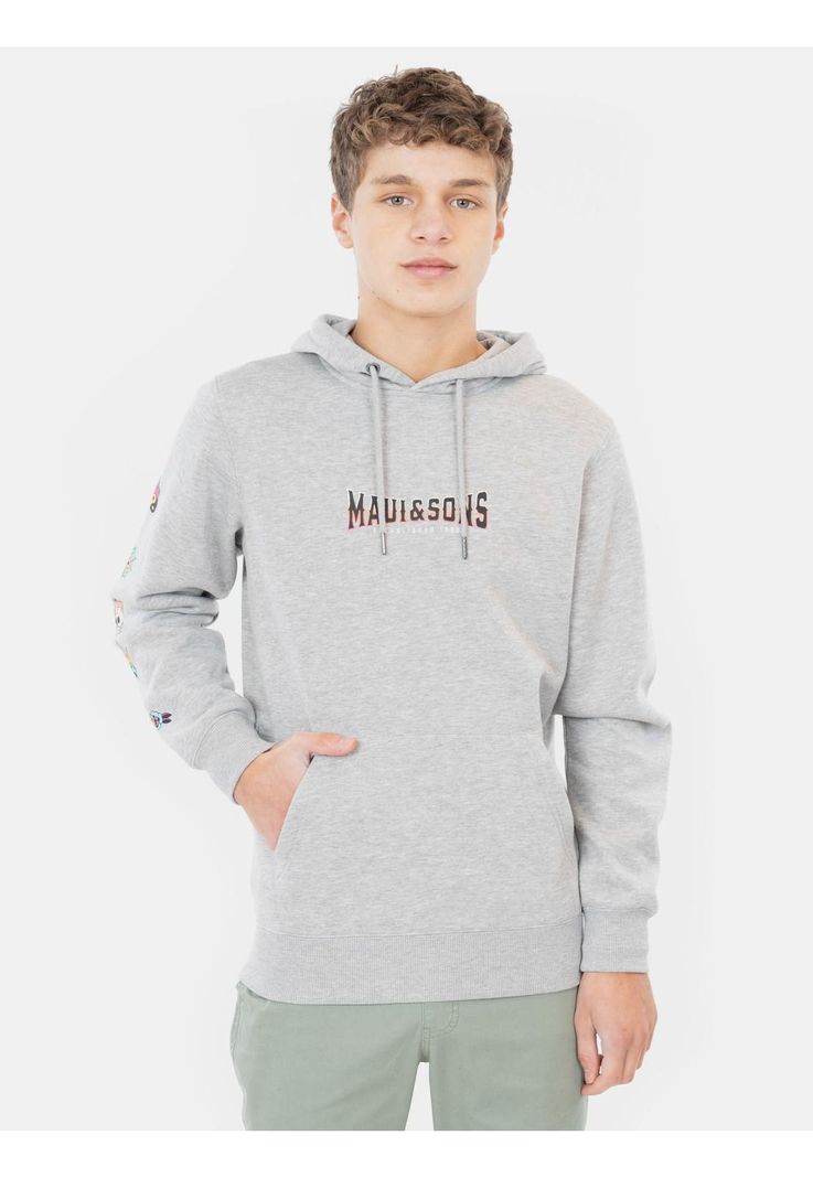 Poleron Canguro Cole Gris Infantil Maui and Sons-0