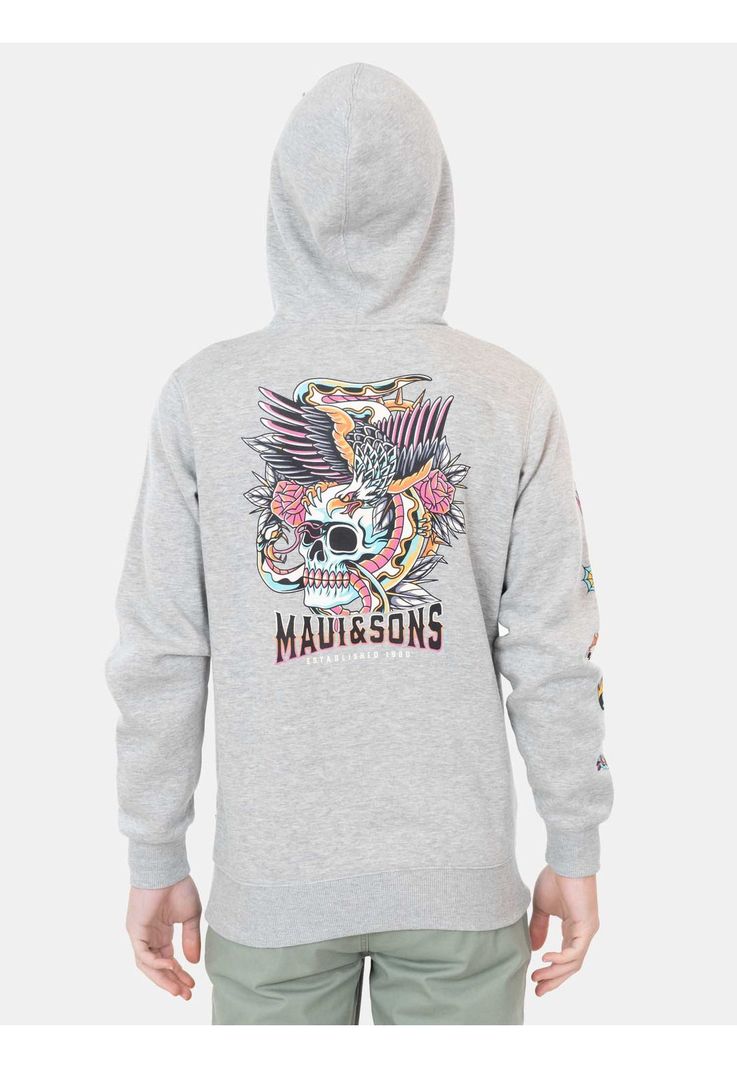Poleron Canguro Cole Gris Infantil Maui and Sons-1