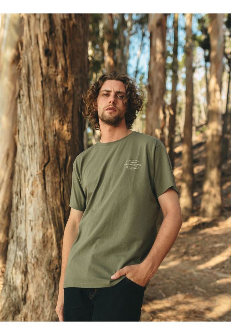 Polera MC Dreamer Verde Hombre Maui And Sons S