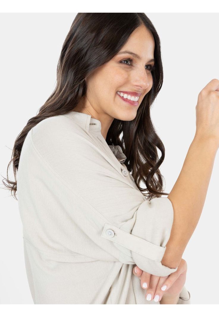 Blusa ML Heaven Khaki Mujer Maui And Sons-3