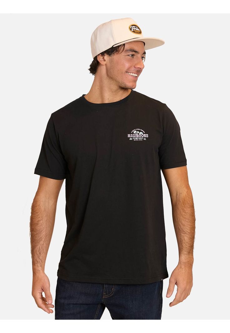 Polera MC Always Living Surfing Negro Hombre Maui And Sons-0