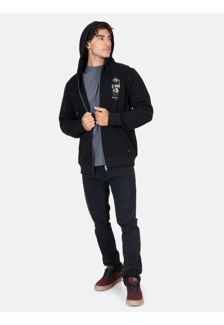 Poleron FZ Wave Negro Hombre Maui And Sons-3