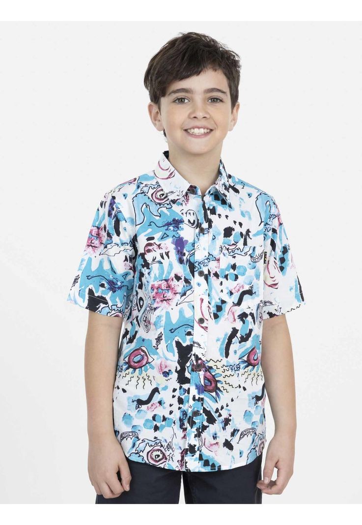 Camisa COLLAGE ART Niño Multicolor Maui and Sons-1