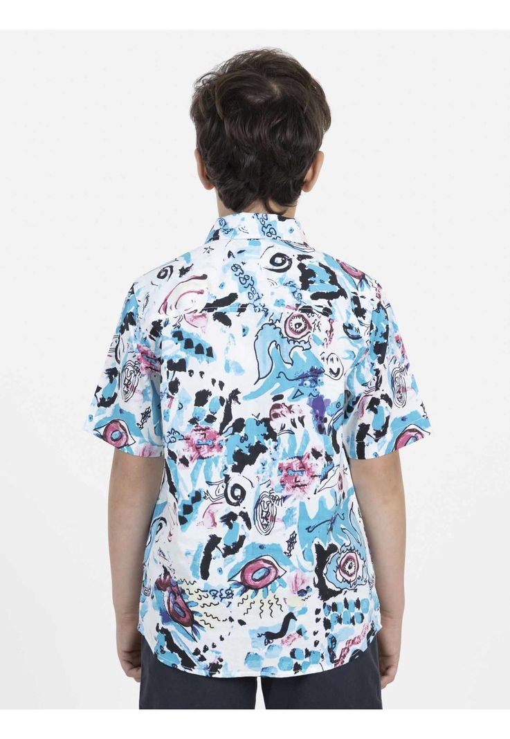 Camisa COLLAGE ART Niño Multicolor Maui and Sons-2