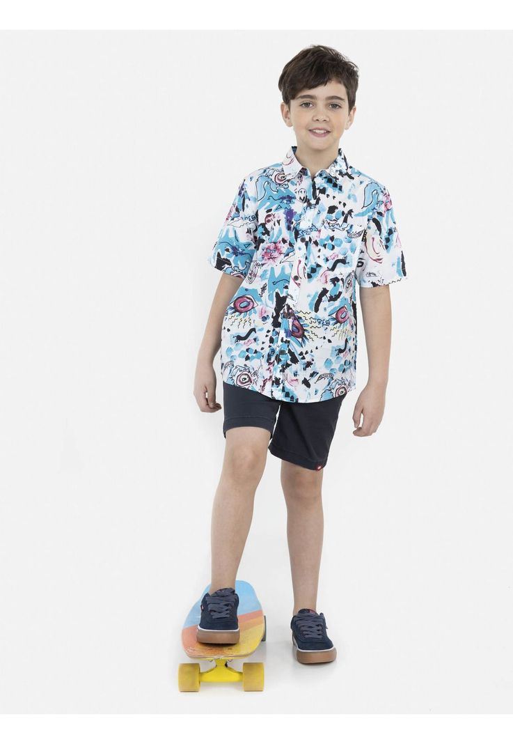 Camisa COLLAGE ART Niño Multicolor Maui and Sons-3