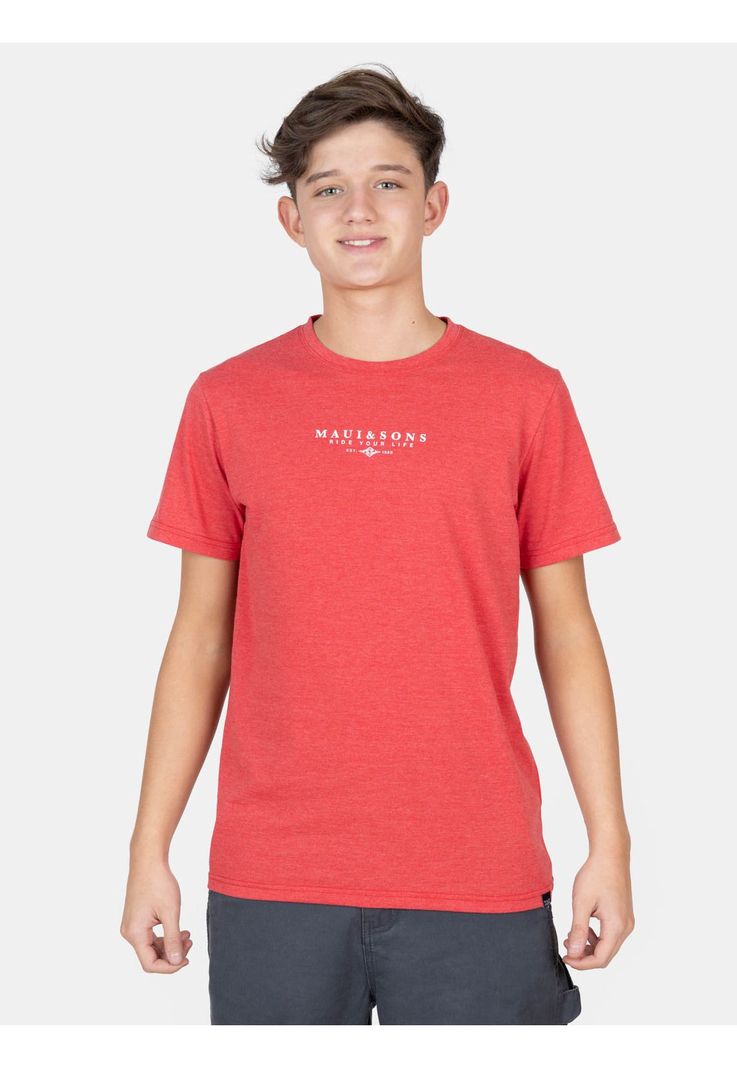 Polera MC RiderSoul Rojo Infantil Maui And Sons 10