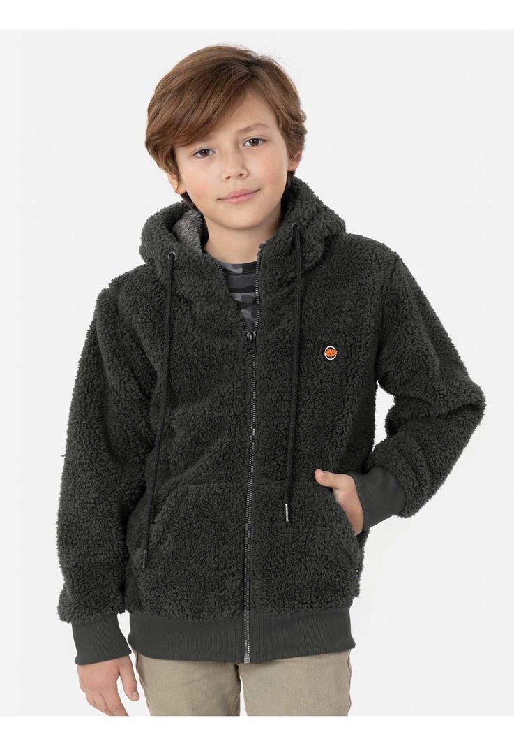 Poleron SOFT CLASSIC SHERPA Niño Verde Maui and Sons-0