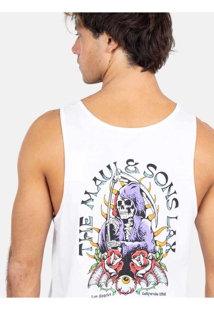 Polera SM Kalaka Flowers Blanco Hombre Maui And Sons-2