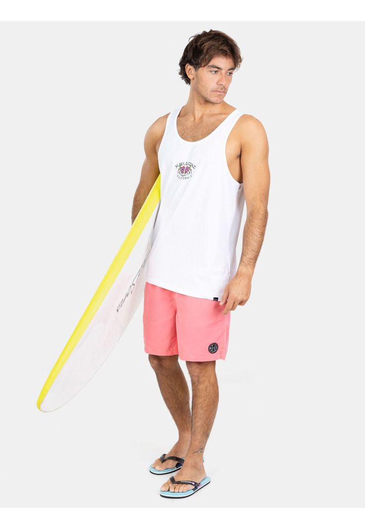 Polera SM Kalaka Flowers Blanco Hombre Maui And Sons-3