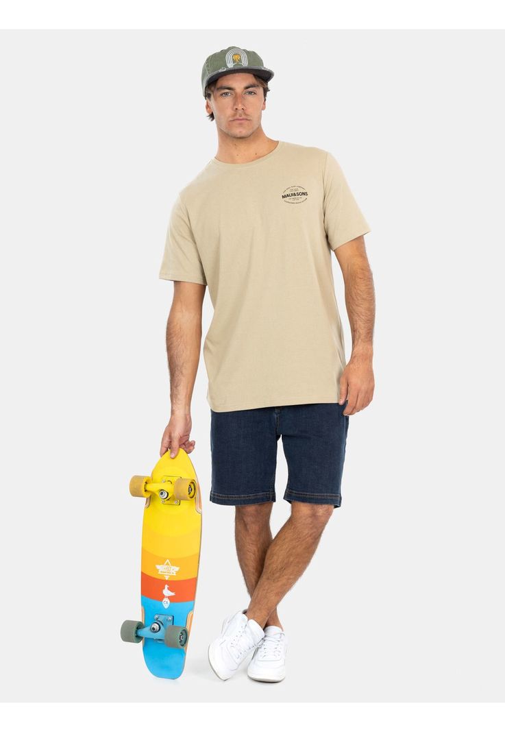 Polera MC Surf Skate Action Café Hombre Maui And Sons-2