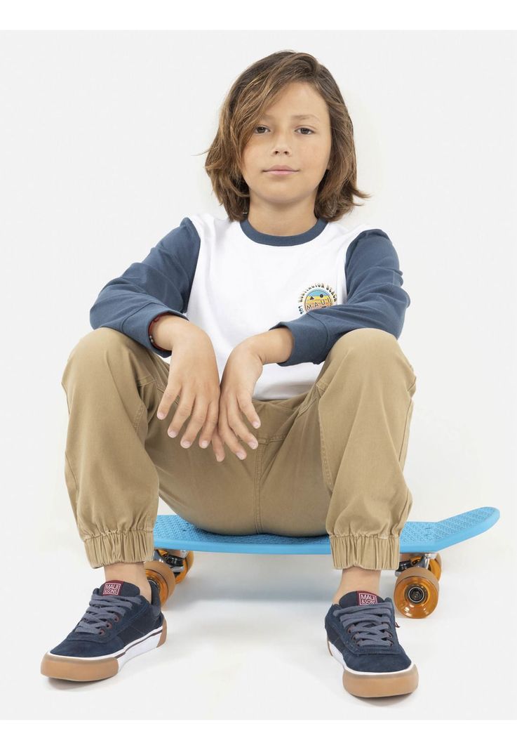 Pantalon Jogger Fit Niño Café Maui And Sons-1