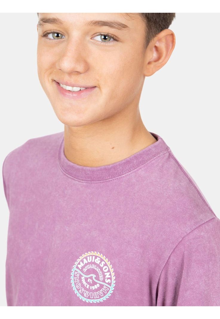 Polera ML Sprocket Maui Burdeo Infantil Maui And Sons-2
