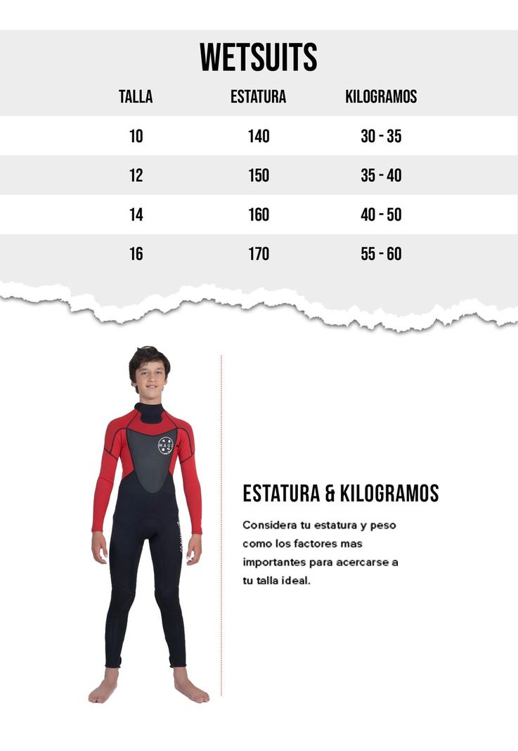 Traje Agua Transity Negro Infantil Niño Maui And Sons-4