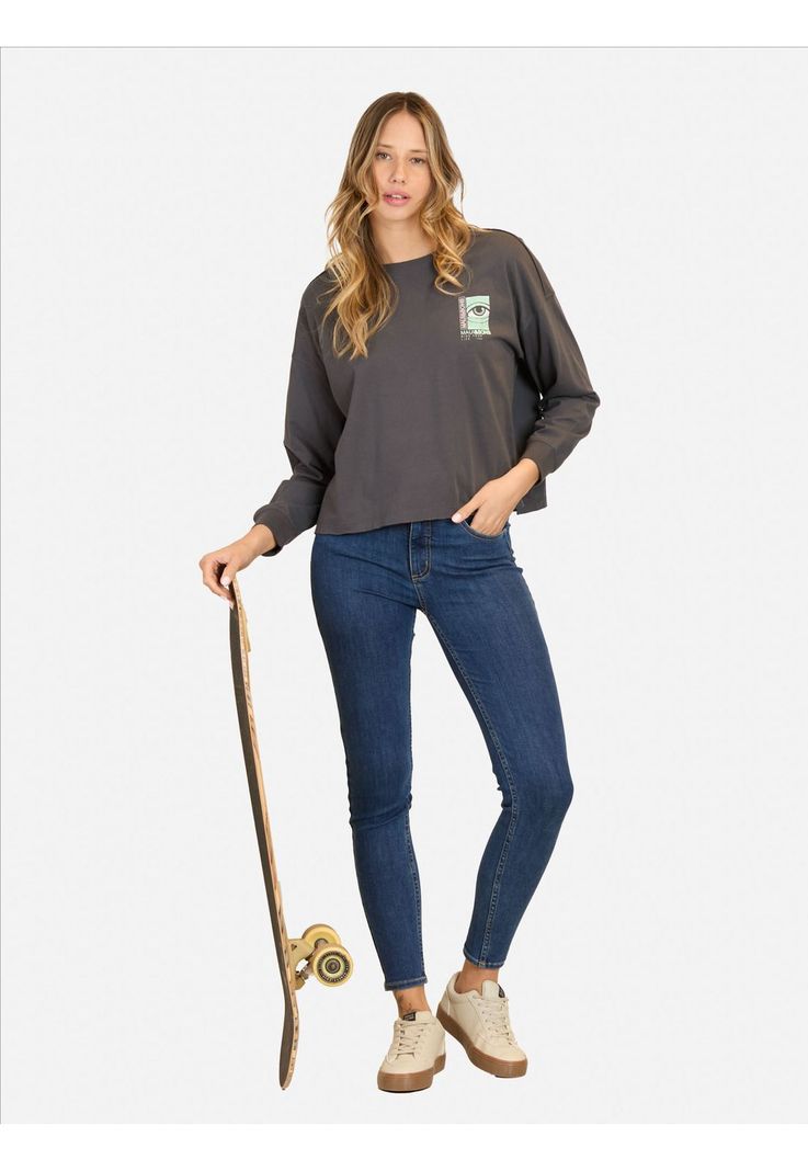 Polera ML Endless Gris Mujer Maui And Sons-3