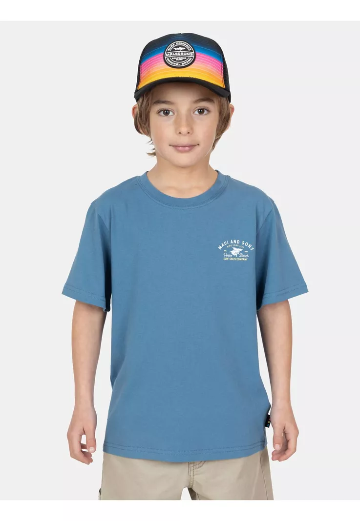 Pack Polera Jockey Salitre Azul Infantil Maui And Sons 4