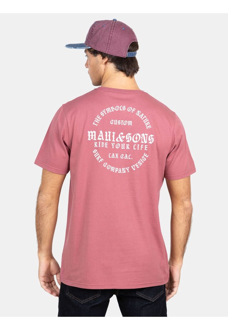 Polera MC The Symbols Of Nature  Rojo Hombre Maui And Sons-1