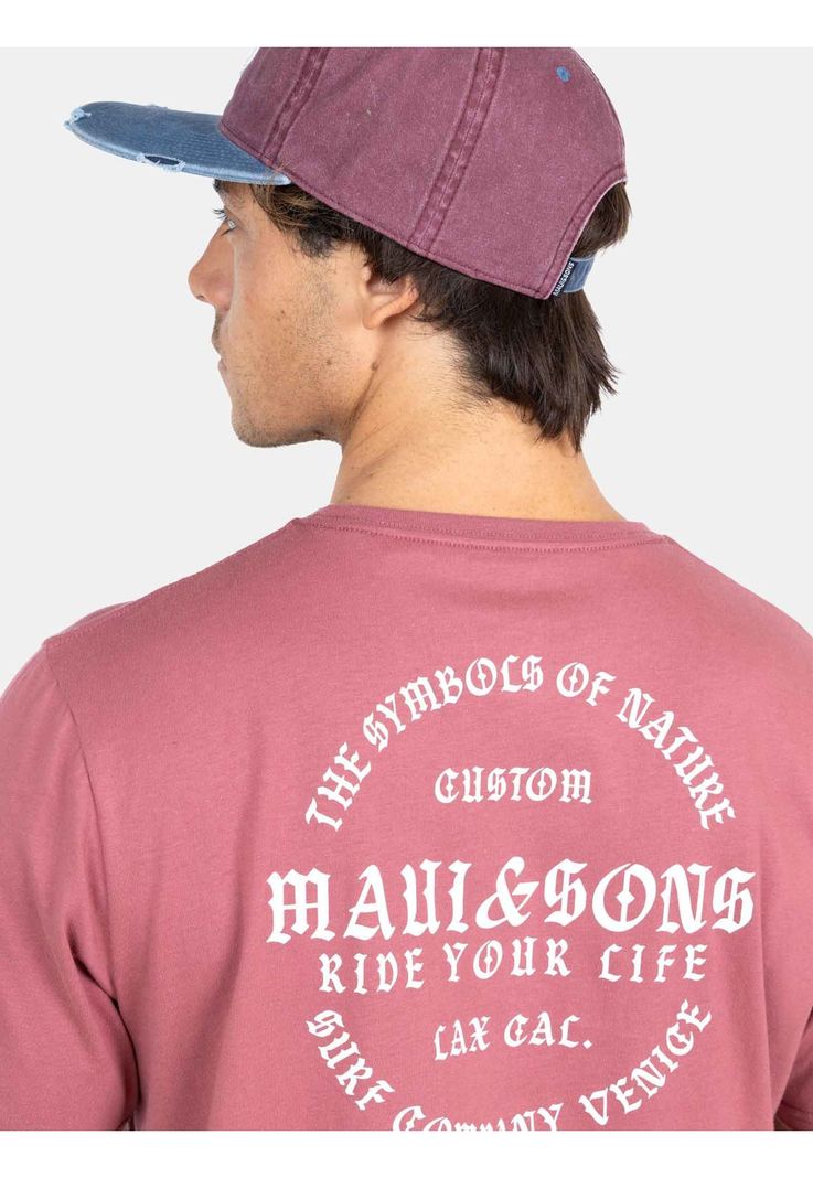 Polera MC The Symbols Of Nature  Rojo Hombre Maui And Sons-2