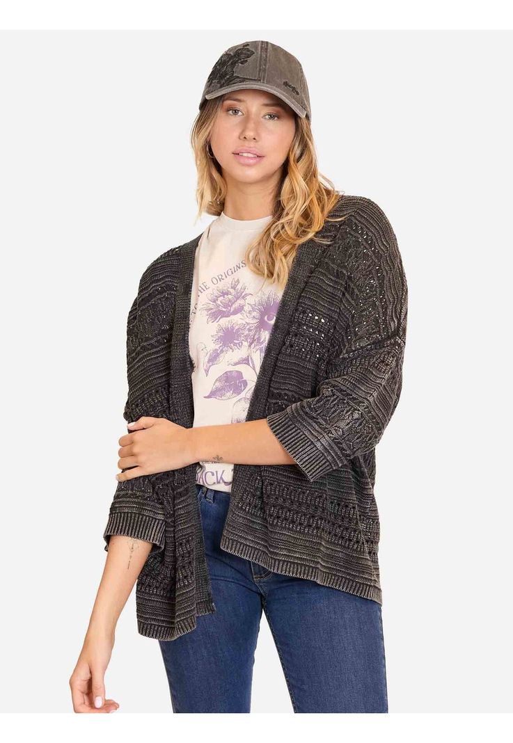 Sweater Wonder Negro Mujer Maui and Sons-0