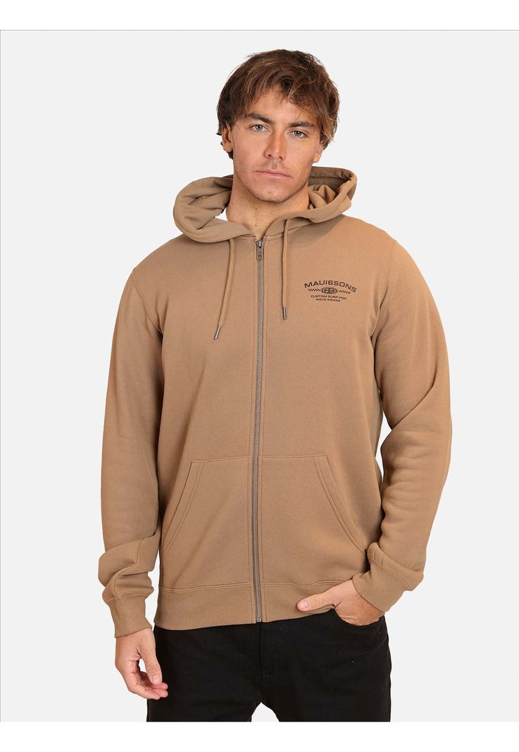 Poleron FZ Dante Khaki Hombre Maui and Sons-0
