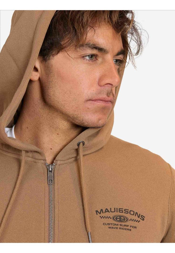 Poleron FZ Dante Khaki Hombre Maui and Sons-3