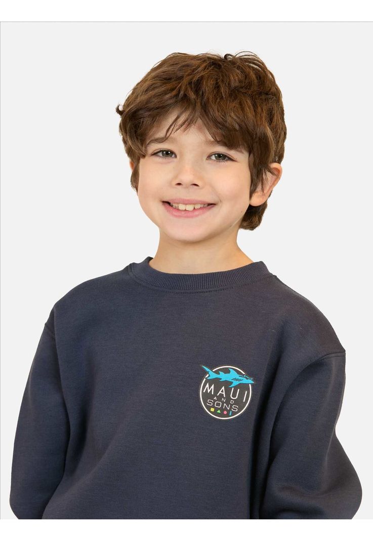 Poleron CR Lava Azul Infantil Maui and Sons-2
