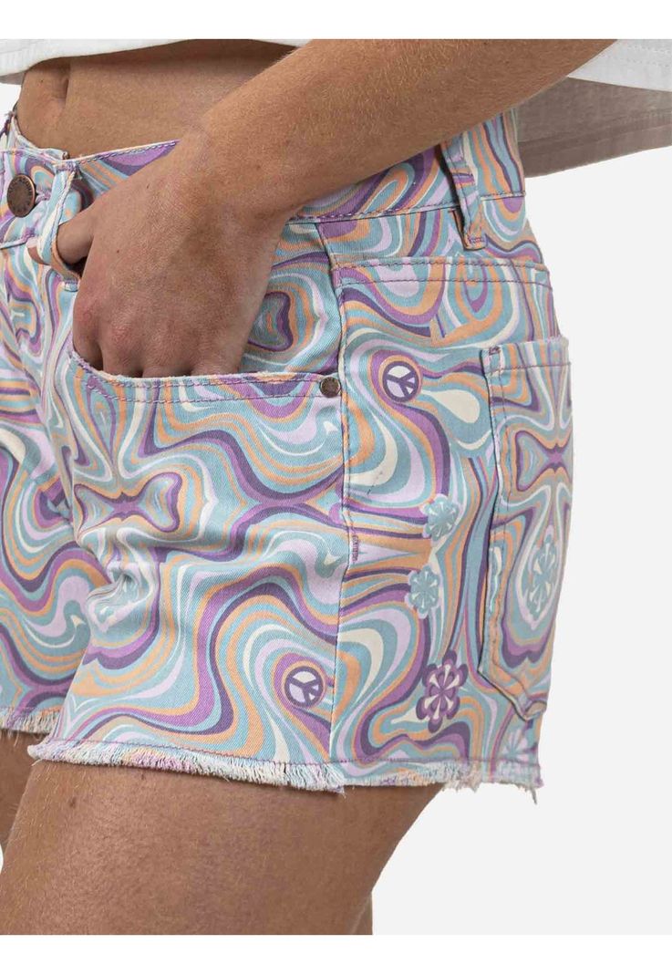 Short Jeans Mujer Multicolor Maui and Sons-2