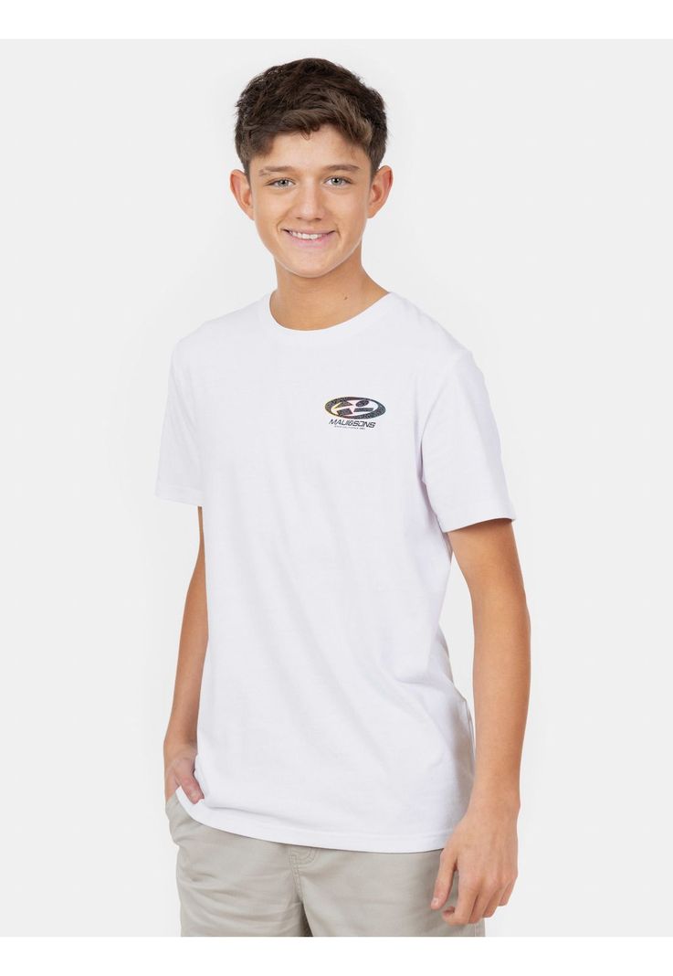 Polera MC Roam Wild Blanco Infantil Maui And Sons-0