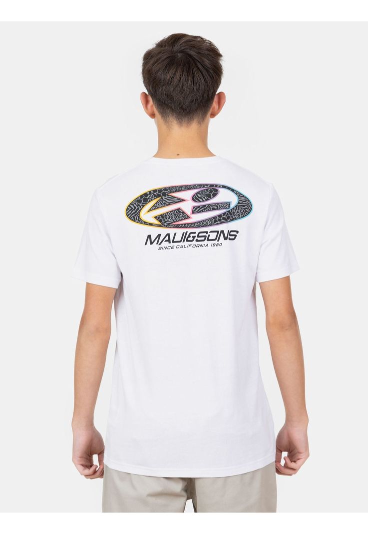 Polera MC Roam Wild Blanco Infantil Maui And Sons-1