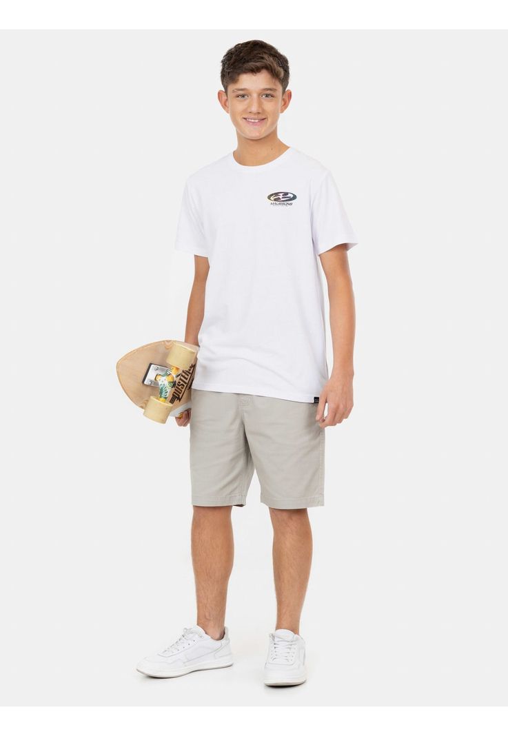 Polera MC Roam Wild Blanco Infantil Maui And Sons-2