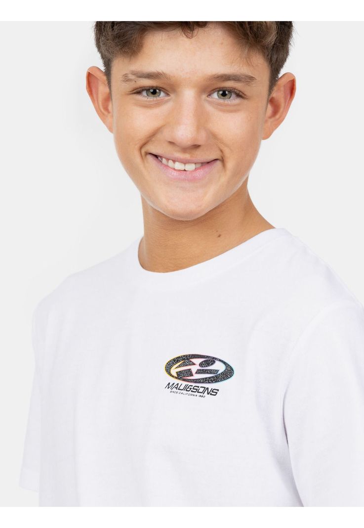 Polera MC Roam Wild Blanco Infantil Maui And Sons-3